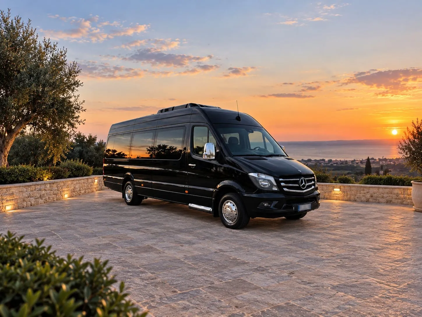 Minibus nero da 19 posti